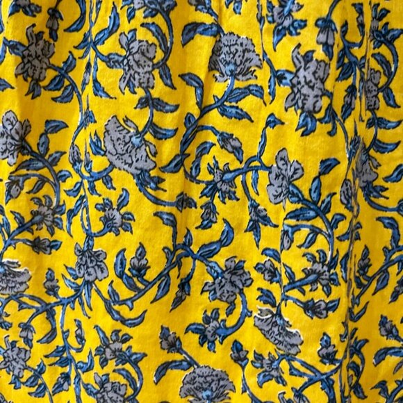 ZARA BLOUSE RUFFLE KEY HOLE NECK PUFF SLEEVES TUCKEBLE SZ S FLORAL BOHO CHIC - Picture 6 of 16